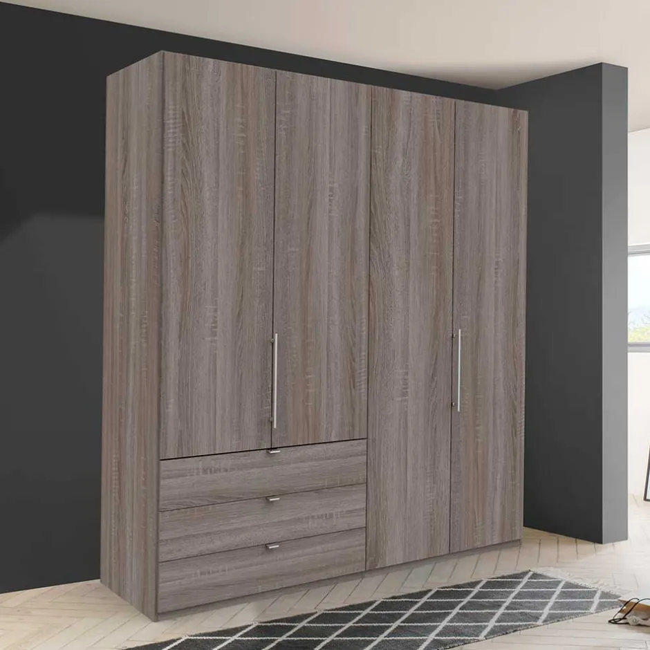 Wohnen Holz Dekor Schlafzimmerschrank mit Falttüren - Crenba