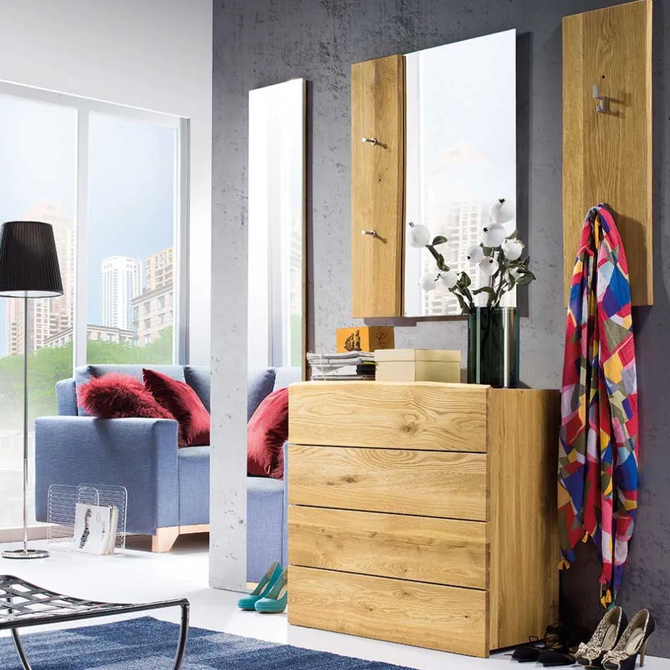 Holz Garderoben Set aus Eiche - Avidora (vierteilig)^Wohnen Sale