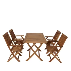 Wohnen Holz Garten Sitzgruppe klappbar - Palma (fünfteilig)