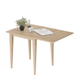 Wohnen Holz Küchentisch mit Klappe aus Eiche - Emplova