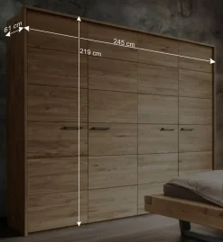 Wohnen Holz Kleiderschrank mit Passepartout Rahmen - Cancun