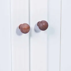 Holz Landhaus Büfett in Weiß Braun - Vatina^Wohnen Hot