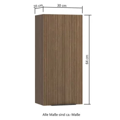 Wohnen Holz Look Badezimmermöbel Set - Ucaida (vierteilig)