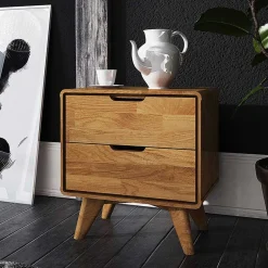 Wohnen Holz Nachtkommode aus Wildeiche - Eavy