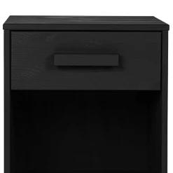 Holz Nachtkonsole mit Fach & Schublade - Eslovia^Wohnen Hot