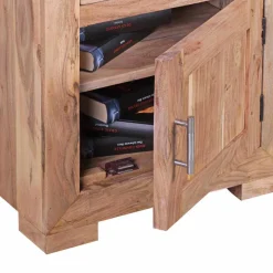 Wohnen Holz Nachtschränkchen Vislan mit Schublade und Schrankfach