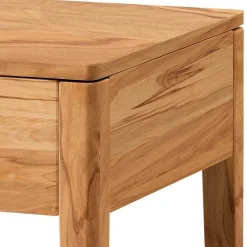 Holz Nachttisch aus Wildbuche massiv - Emjana^Wohnen Online