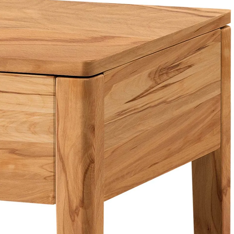 Holz Nachttisch aus Wildbuche massiv - Emjana^Wohnen Online
