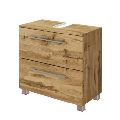 Holz Optik Waschbeckenunterschrank 60x54x35 cm - Lemnas^Wohnen Discount