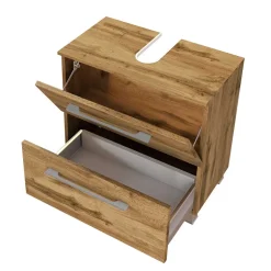 Holz Optik Waschbeckenunterschrank 60x54x35 cm - Lemnas^Wohnen Discount