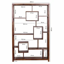 Holz Raumteilerregal Hoslo extravagant gestaltet^Wohnen Sale