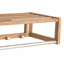 Wohnen Holz Wand-Garderobe aus geölter Eiche - Helvana