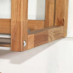 Wohnen Holz Wand-Garderobe aus geölter Eiche - Helvana