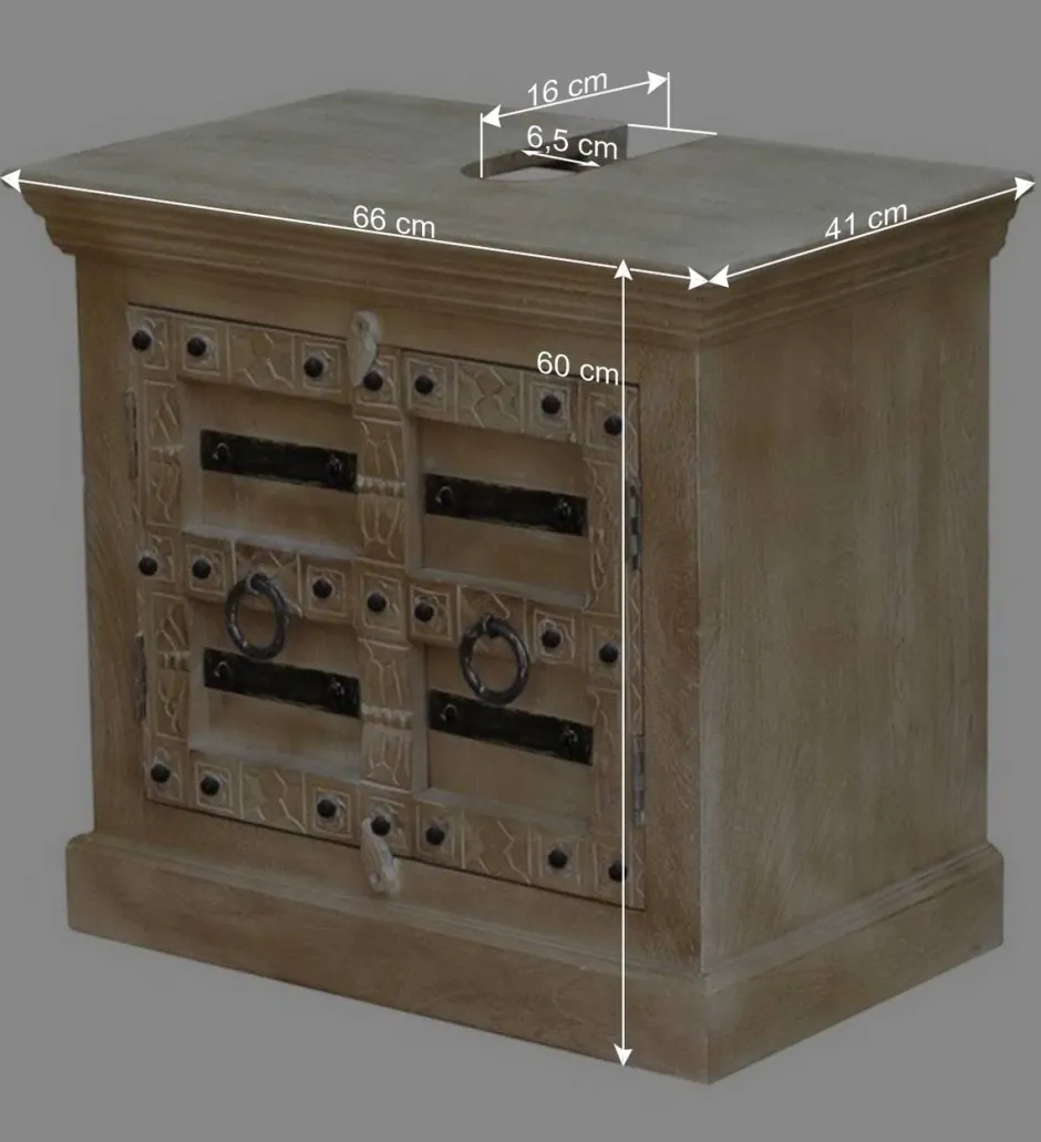 Holz Waschbeckenschrank im Shabby Chic Stil - Abid^Wohnen