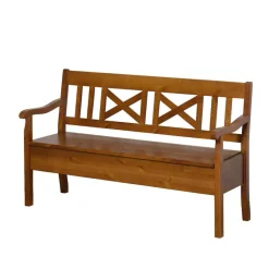 Holzbank Bistrita mit Truhe^Wohnen Online