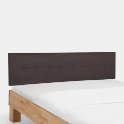 Holzbett Abraham mit Polsterkopfteil (dreiteilig)^Wohnen Clearance