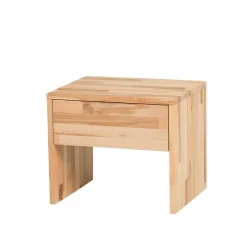 Holzbett Abraham mit Polsterkopfteil (dreiteilig)^Wohnen Clearance