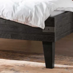 Holzbett aus Akazie in Grau Antik Finish - Jasefiana^Wohnen Online