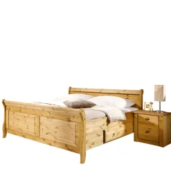 Holzbett Corabia mit Nachtkommoden (dreiteilig)^Wohnen Discount