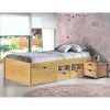 Wohnen Holzbett Francena mit Schubladen (zweiteilig)