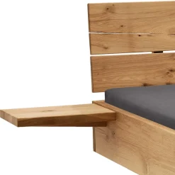 Holzbett in Schwebeoptik aus Wildeiche - Moby (dreiteilig)^Wohnen Online