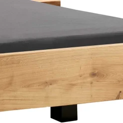 Holzbett in Schwebeoptik aus Wildeiche - Moby (dreiteilig)^Wohnen Online