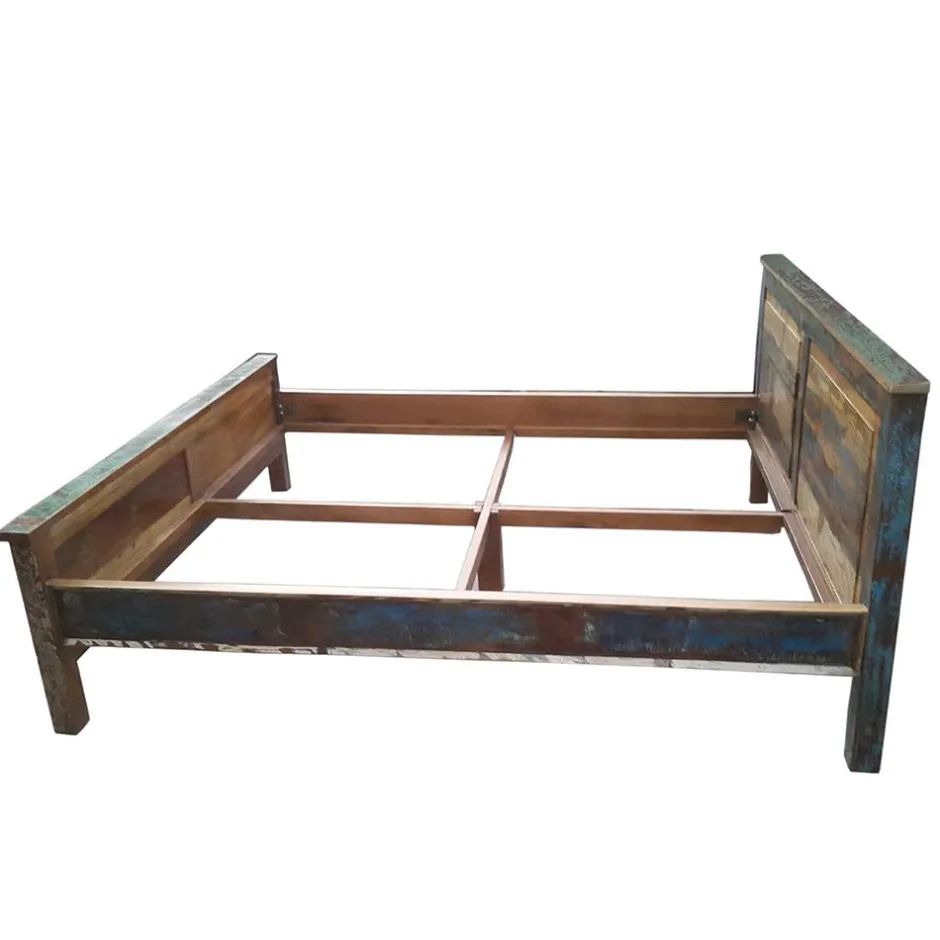 Holzbett Jamaica in Braun Bunt^Wohnen Discount