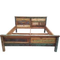 Holzbett Jamaica in Braun Bunt^Wohnen Discount