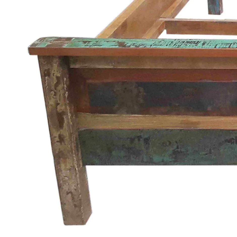 Holzbett Jamaica in Braun Bunt^Wohnen Discount