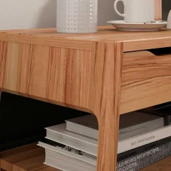 Wohnen Holzbett mit Kopfteil aus Kernbuche geölt - Daan