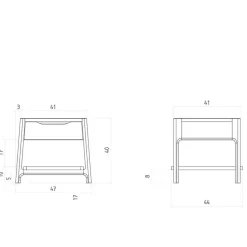 Wohnen Holzbett mit Kopfteil aus Kernbuche geölt - Daan