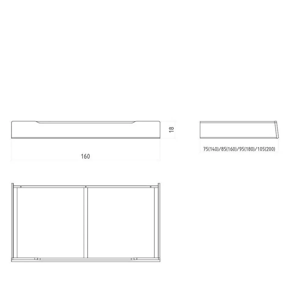 Wohnen Holzbett mit Kopfteil aus Kernbuche geölt - Daan