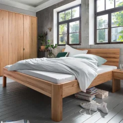 Holzbett mit Kopfteil aus Kernbuche - Izmaldon^Wohnen Hot