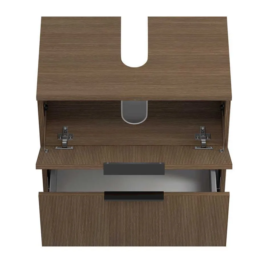 Holzdekor Badausstattung Set - Ucaida (vierteilig)^Wohnen Outlet