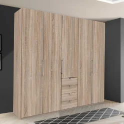 Holzdekor Kleiderschrank in Eiche Sägerau - Zayun^Wohnen Best