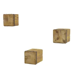 Wohnen Holzklotz Wandregale aus Tanne - Vicetto (dreiteilig)