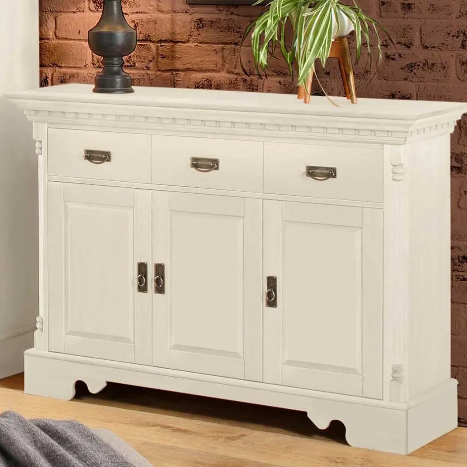 Holzkommode in Cremefarben gewachst - Rospus^Wohnen Best