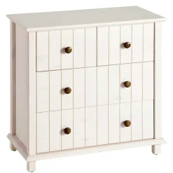 Wohnen Holzkommode in Weiß gewachst - Cilao