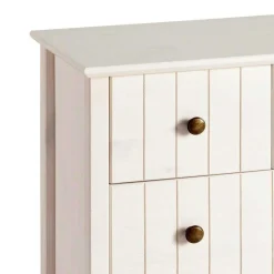 Wohnen Holzkommode in Weiß gewachst - Cilao