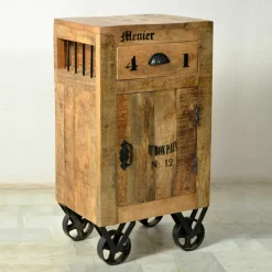 Holzkommode Indri auf Rollen^Wohnen Clearance