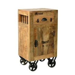 Holzkommode Indri auf Rollen^Wohnen Clearance