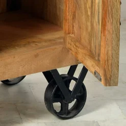 Holzkommode Indri auf Rollen^Wohnen Clearance