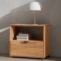 Holz-Nachtkommode aus Wildeiche - Kassanda^Wohnen Sale