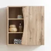 Wohnen Holzoptik Bad Hängeschrank mit Baumkante - Tofias