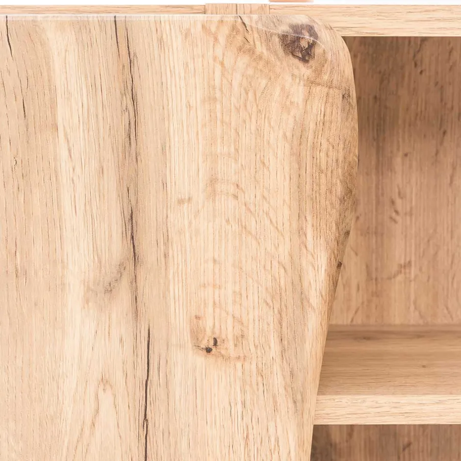 Wohnen Holzoptik Bad Hängeschrank mit Baumkante - Tofias