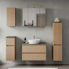 Holzoptik Badezimmermöbel Set - Leitha (fünfteilig)^Wohnen Hot