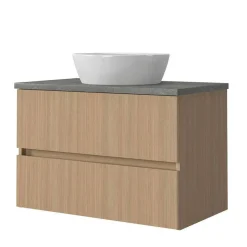 Holzoptik Badezimmermöbel Set - Leitha (fünfteilig)^Wohnen Hot