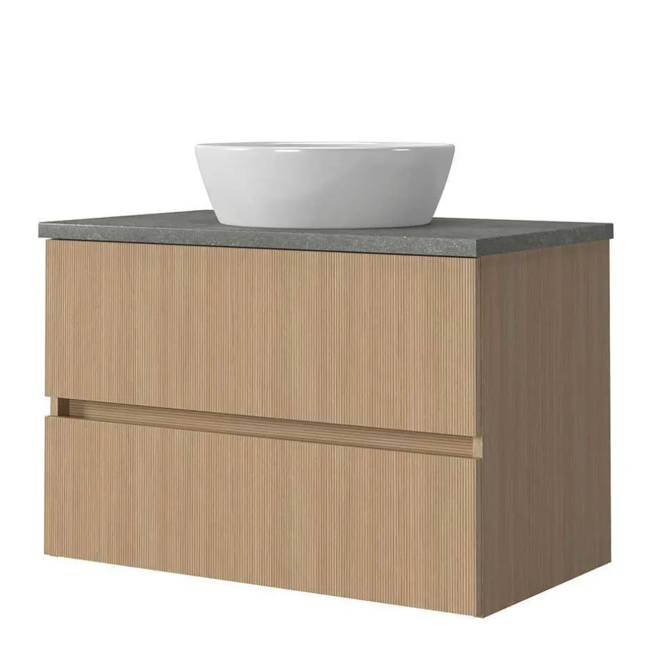 Holzoptik Badezimmermöbel Set - Leitha (fünfteilig)^Wohnen Hot