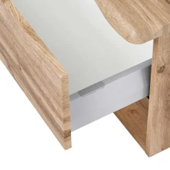 Holzoptik Badmöbel mit Baumkante - Tofias (dreiteilig)^Wohnen Discount