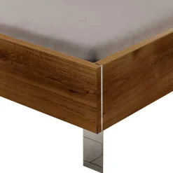 Wohnen Holzoptik Bett in Plankeneiche - Dagidoyo